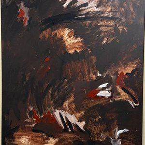 Pintura Abstracta al Óleo "Sin Título" por Analía Sandleris (90x70 cm) - imagen 2