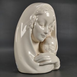Figura de Loza Alemana: Madre e Hijo, 16.5cm - imagen 5