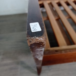 Cama de Una Plaza Estilo Mid Century de Madera - imagen 6