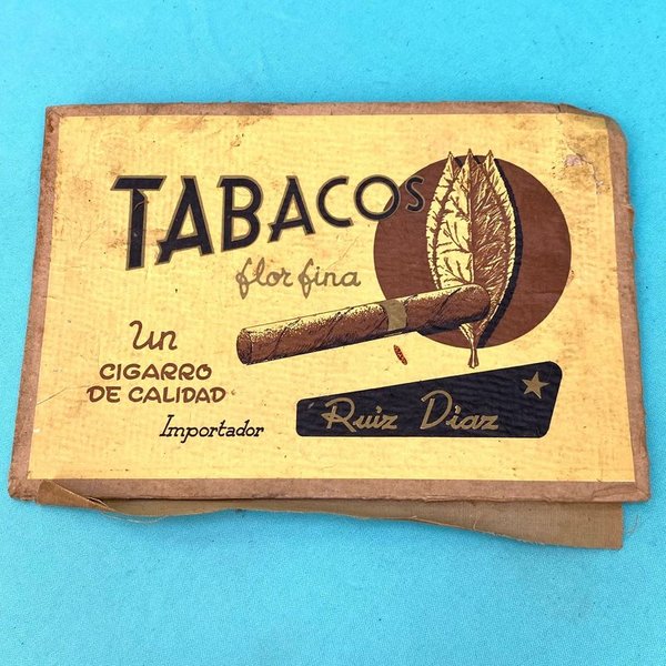 Antigua publicidad de Tabacos Flor Fina, importador Ruiz Diaz - imagen 1
