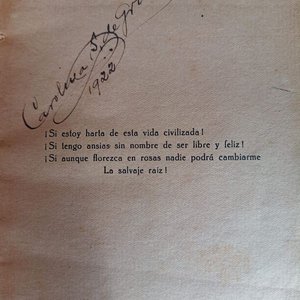 Libro Raíz Salvaje de Juana de Ibarbourou, Edición 1922 - imagen 2