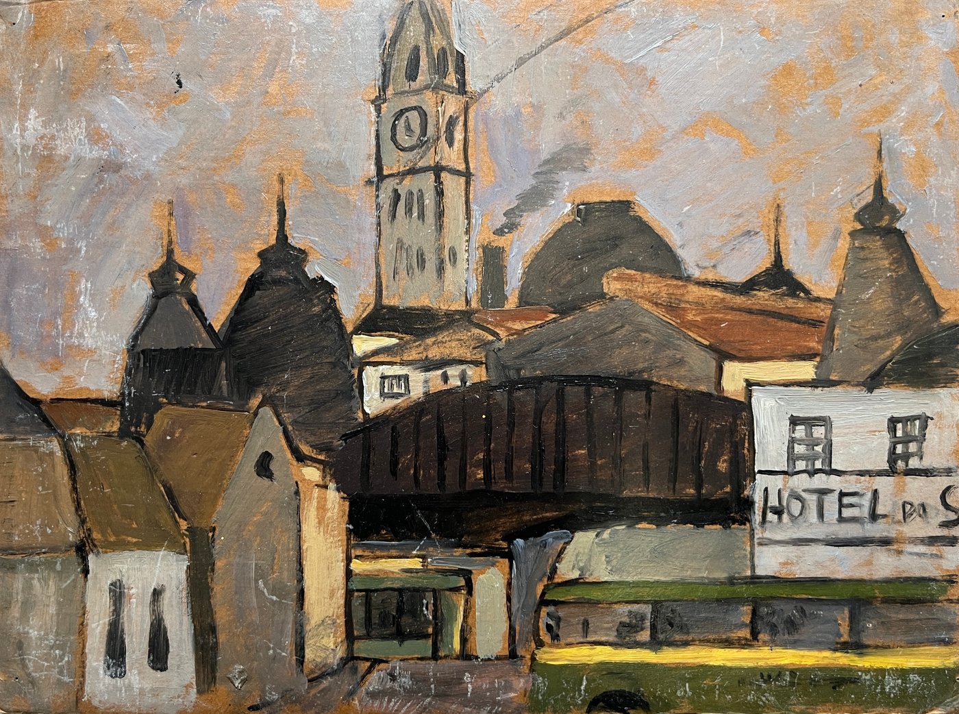 Walter Deliotti "Paisaje" Óleo sobre Cartón - 25 x 33 cm