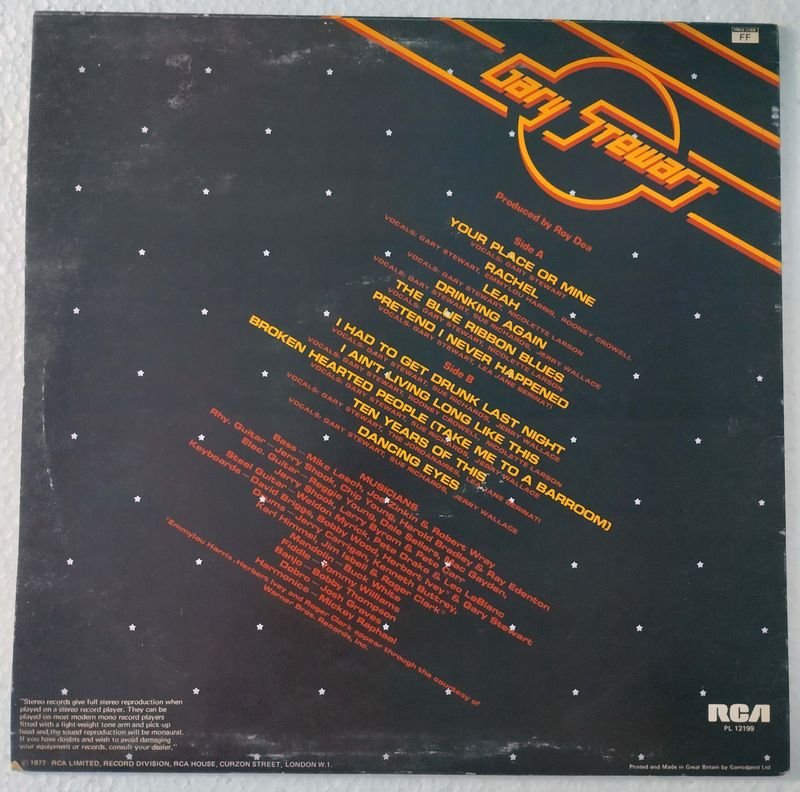 Álbum de Gary Stewart: 'Tu Lugar o Mío' - imagen 2