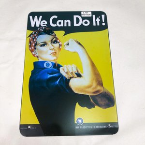Chapa Metálica "We Can Do It!" 30 x 20 cm - imagen 1