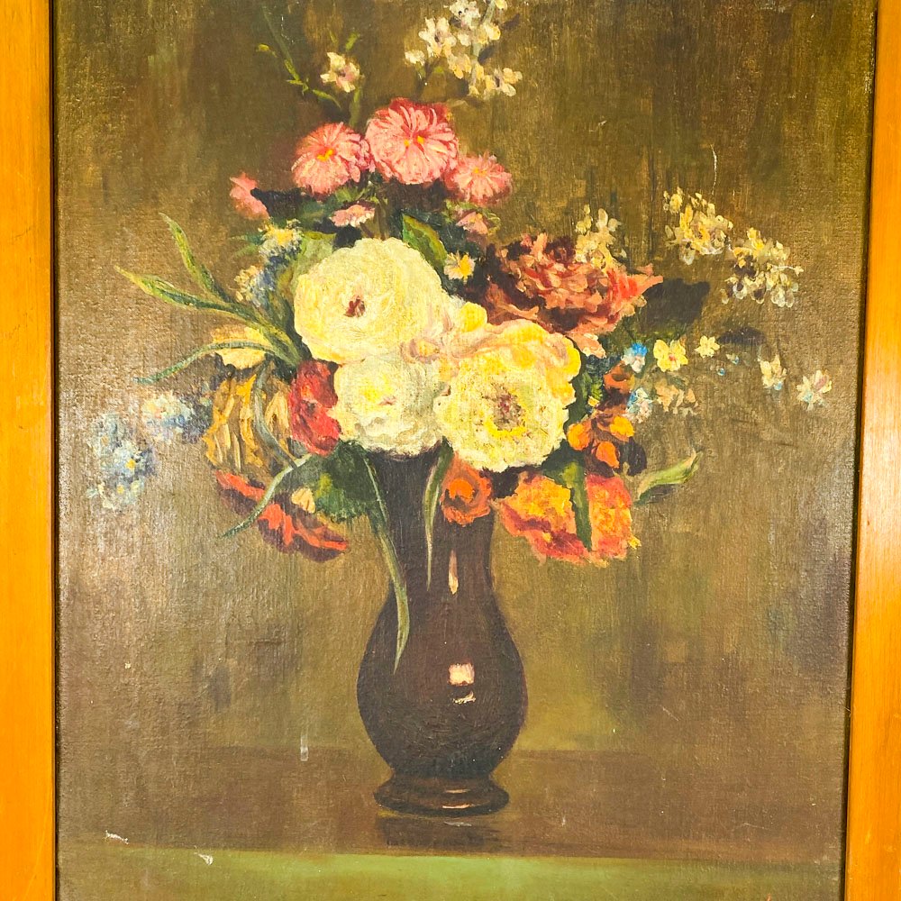Pintura de flores en óleo sobre lienzo - imagen 2