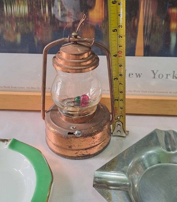 Cobrizo para colgar con ceniceros y farol - imagen 2