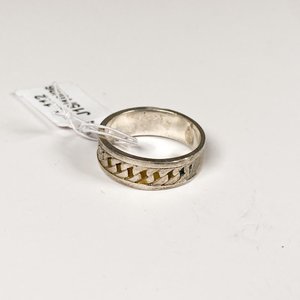 Lote anterior: Anillo de Plata 925 con Diseño de Cadena, Medida 17 mm