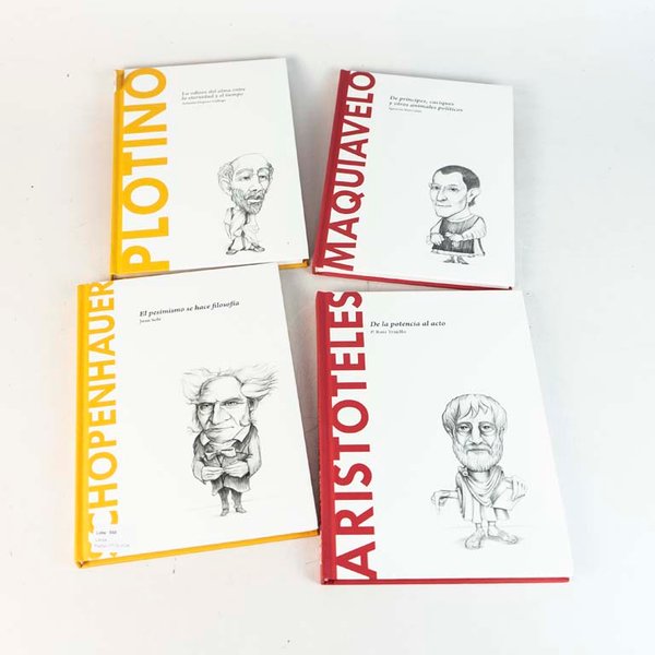 Lote de 4 Libros de Filosofía: Plotino, Aristóteles, Maquiavelo y Schopenhauer (Tapa Dura) - imagen 1