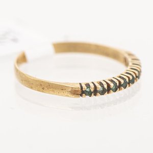 Medio Sin Fin de Oro 18k con Esmeraldas - imagen 2