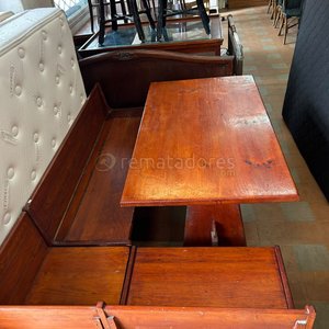 Juego de Comedor de Madera Rústico con Banco y Mesa - imagen 2