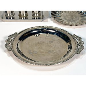 Set de 4 piezas de metal: 3 centros y 1 especiero con depósito de acrílico - imagen 4