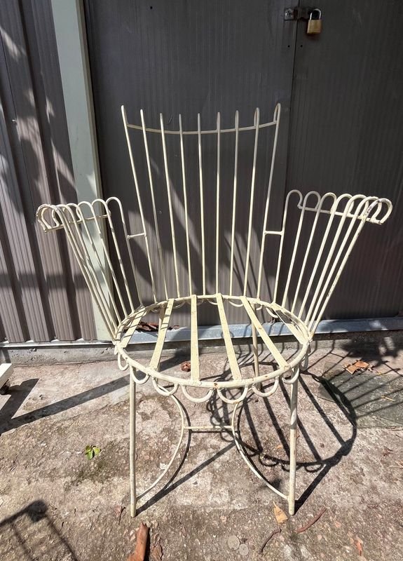 Sillón de Hierro Estilo Clásico para Jardín