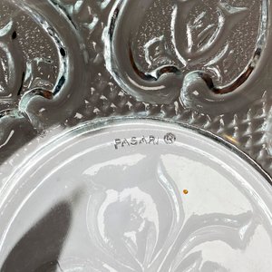 Caramelera Antigua de Vidrio Tallado con Tapa - Diámetro 18 cm - imagen 5