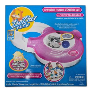 Lote Zhu Zhu Pets Hámster Robótico "Yo Yo" con Accesorios: Rueda, Auto y Casa - imagen 2