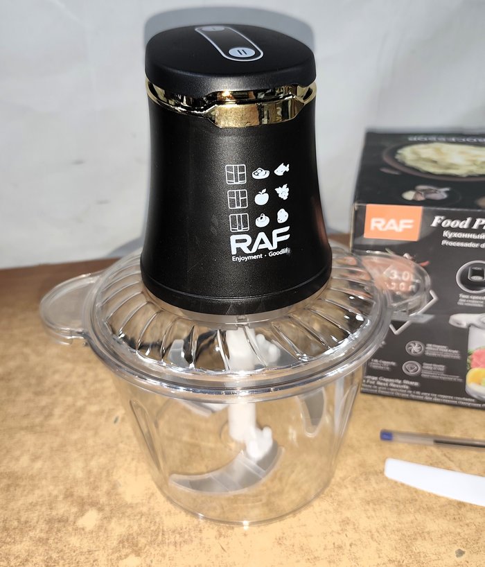 Picadora de carne 4 cuchillas filo quirurgico, nueva en caja - imagen 4