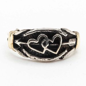 Lote anterior: Anillo de Plata y Oro con Corazones Cruzados