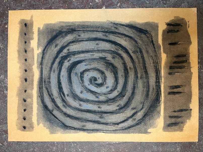 Lote siguiente: Mario Perillo "Laberinto" - Obra de arte en cartulina