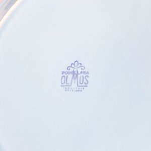 Set de 7 Platos y Bol "Olmos" Decorado Espigas Celeste - imagen 3