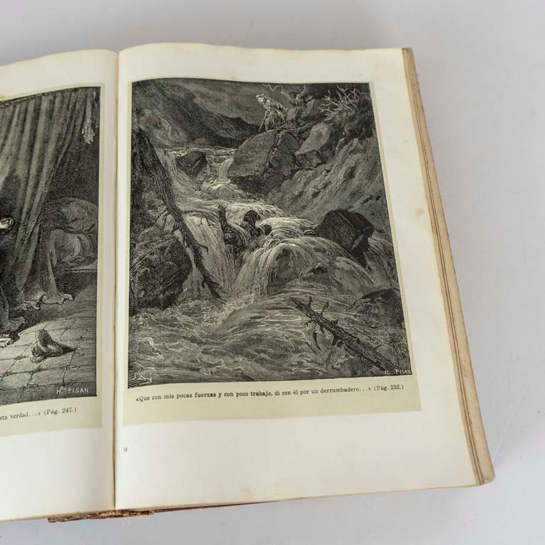 Libro ilustrado Don Quijote de La Mancha con 472 dibujos de Gustavo Dore - imagen 2