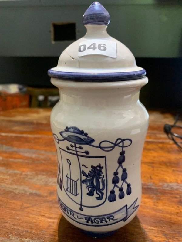 Vaso Cerámico Blanco y Azul - Decoración para Hogar - imagen 4