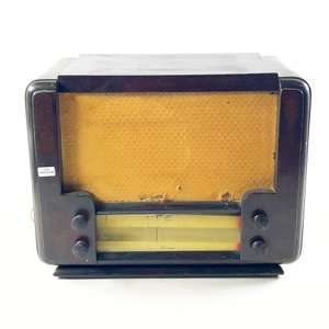 Radio Antigua de Madera con Parlante Rola - imagen 1