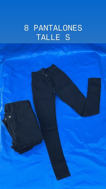 Pantalones negros de denim en excelente condición - imagen 1