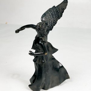 Figura de Ángel en Metal Esmaltado Negro - 19 cm - imagen 4