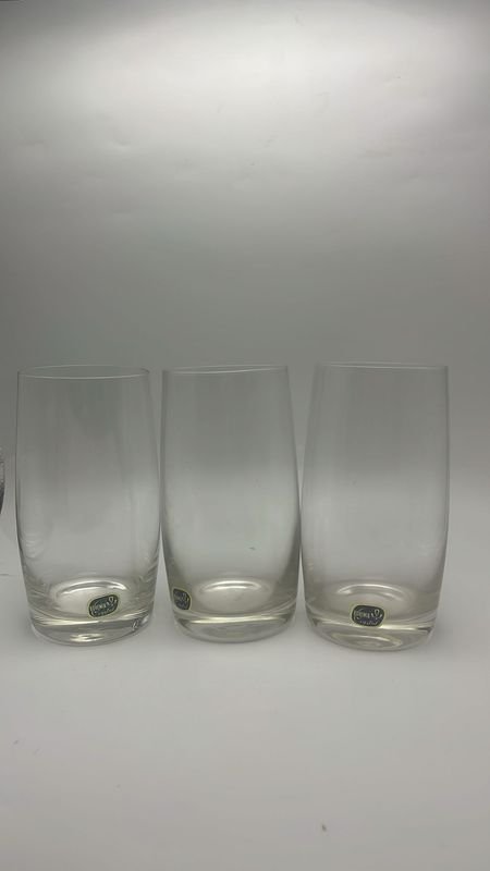 Vasos de cristal bohemia, 3 vasos - imagen 5