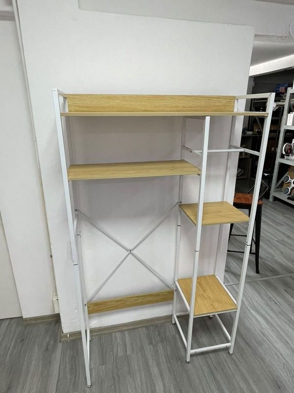 Estantería Organizadora de Metal y Madera para Baño