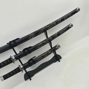 Set de 3 Katanas Decorativas con Dragones Dorados - imagen 2