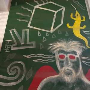Pintura "Los Guardianes… y Yo" de Jorge Perico Carbajal, Firmada - imagen 2