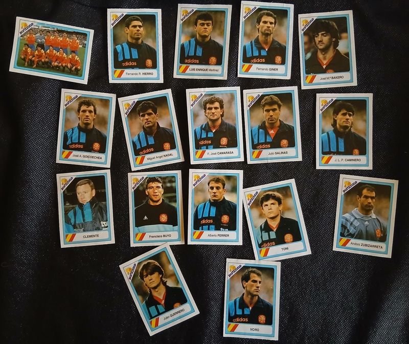Figuritas Selección Española Álbum Portezuelo Mundial 1994