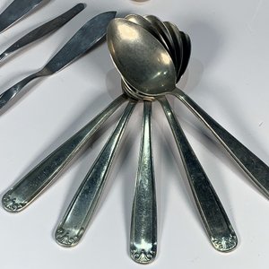 Conjunto de 22 Cubiertos Vintage Elkington y Hércules - imagen 2