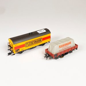 Dos Vagones de Trenes Fleischmann a Escala - imagen 2