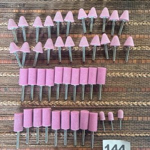 Lote de Puntas de Amolar Rosadas para Herramienta Rotativa - imagen 4