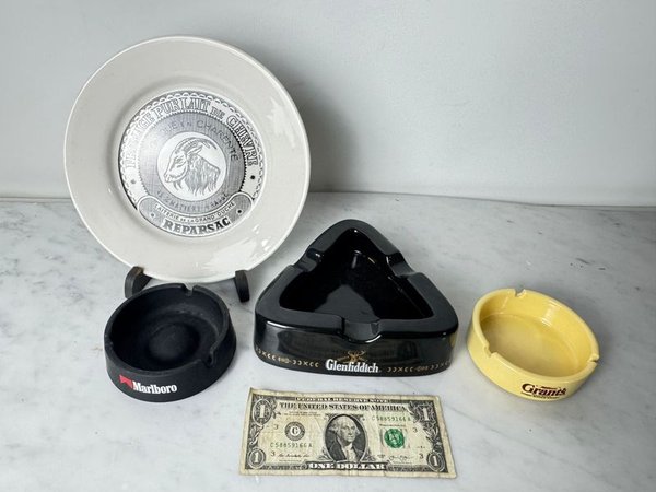 Colección de Ceniceros y Plato con Propagandas Varias - imagen 2