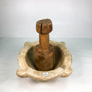 Mortero Grande de Mármol con Mazo de Madera - imagen 3