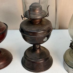 Lote de 4 Lámparas Antiguas a Queroseno - imagen 4