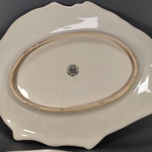 Juego de Servir Pescado en Cerámica Blanca: Fuente Grande y 6 Platos - imagen 6
