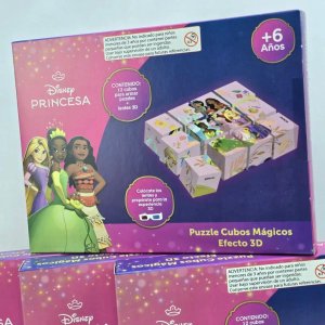 Juego de Mesa Disney Princesas 3D Mágicos Cubos Puzzle - imagen 2