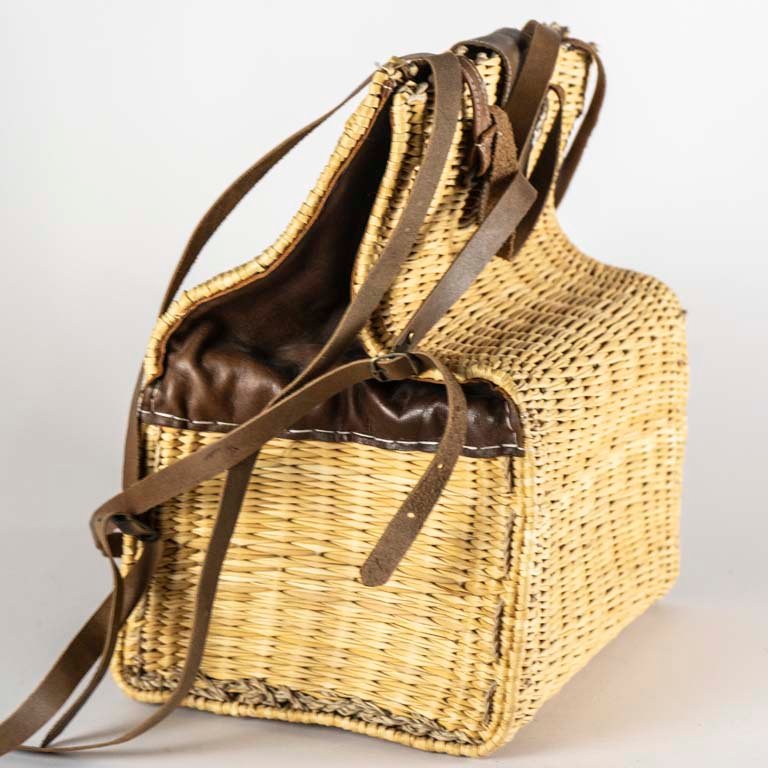 Bolsos de fibras naturales con cuero y cuerina - imagen 2