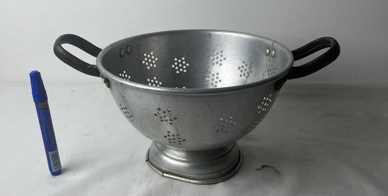 Colador aluminio - Colador de metal con agujeros para drenaje - imagen 7