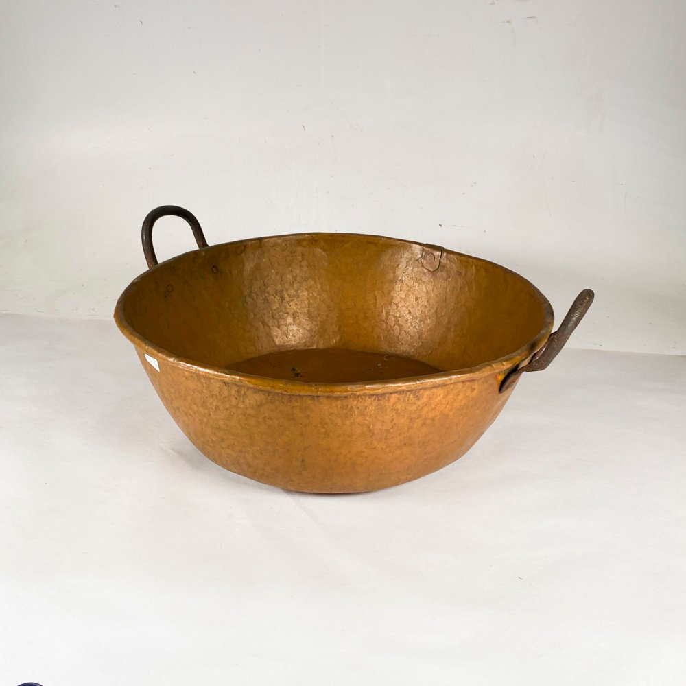 Tacho de Cobre con Asas Laterales - Vintage