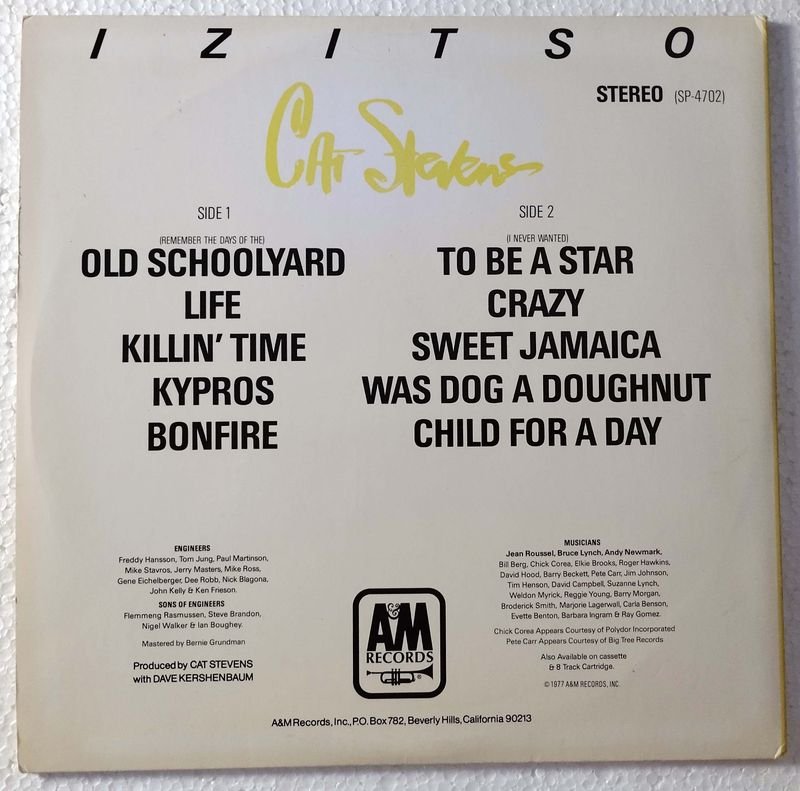 Vinilo de Cat Stevens - Izitso (1977) - imagen 2