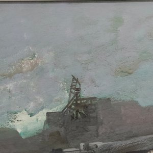 Pintura "Higo Nantes" Acrílico sobre Fibra con Marco Plateado - imagen 8
