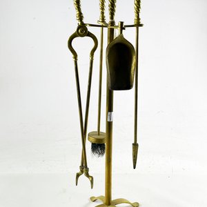 Juego de Herramientas para Estufa en Bronce con 3 Piezas - imagen 1