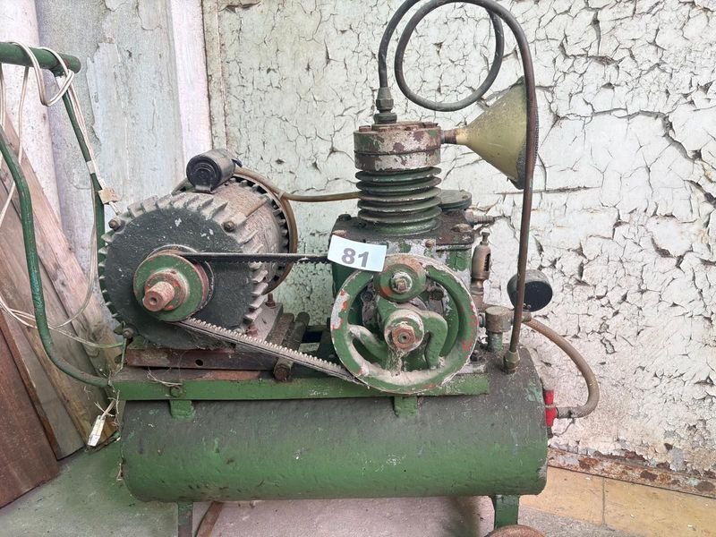 Compresor de Aire con Tanque Horizontal y Ruedas