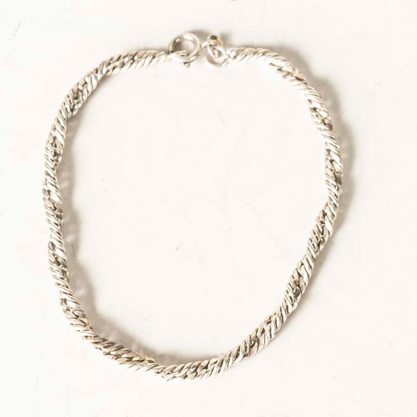 Pulsera de Plata 925 Labrada con Diseño Trenzado