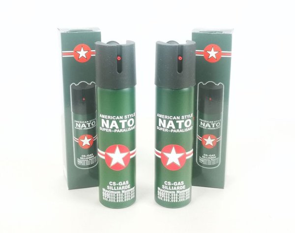 Set de 2 Sprays de Pimienta Paralizante "American Style NATO" 110ml