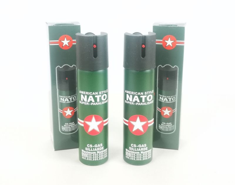 Set de 2 Sprays de Pimienta Paralizante "American Style NATO" 110ml